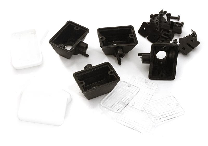 Realistic Spot Light (4) w/o LED, Plastic Housing for 1/10 & 1/8 Scale