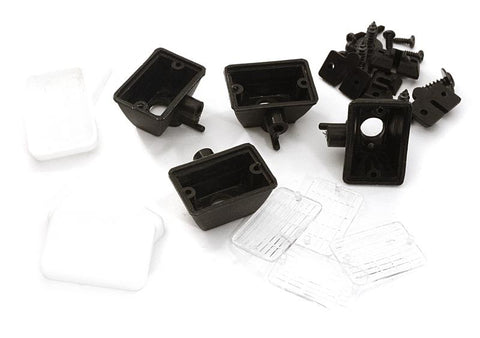 Realistic Spot Light (4) w/o LED, Plastic Housing for 1/10 & 1/8 Scale