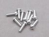 3 x 10mm Machine Type 7075-T6 Button Head Hex Screw (Silver 10 Pcs)