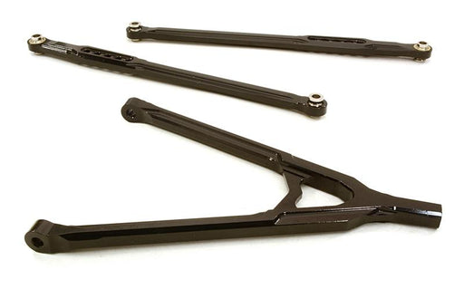 CNC Machined Aluminum Front Lower Chassis Linkages+Upper Y-Arm for Axial SCX-10