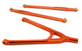 CNC Machined Aluminum Front Lower Chassis Linkages+Upper Y-Arm for Axial SCX-10