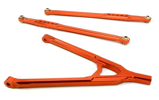 CNC Machined Aluminum Front Lower Chassis Linkages+Upper Y-Arm for Axial SCX-10