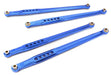CNC Machined 130+122mm Aluminum Lower Chassis Linkages Set (4) for Axial SCX-10