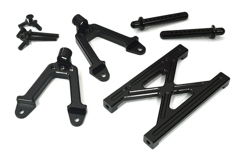 CNC Machined Rear Chassis Brace, Shock Tower & Body Post Kit for Axial SCX-10