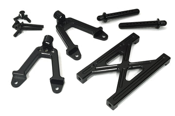 CNC Machined Rear Chassis Brace, Shock Tower & Body Post Kit for Axial SCX-10