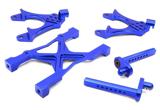 CNC Machined Rear Chassis Brace, Shock Tower & Body Post Kit for Axial SCX-10
