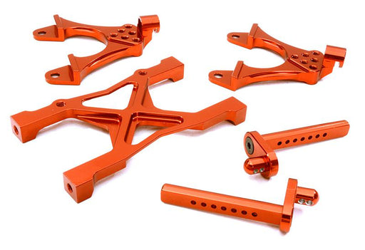 CNC Machined Rear Chassis Brace, Shock Tower & Body Post Kit for Axial SCX-10