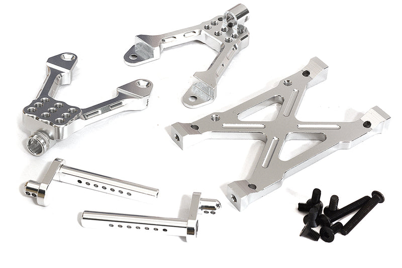CNC Machined Rear Chassis Brace, Shock Tower & Body Post Kit for Axial SCX-10