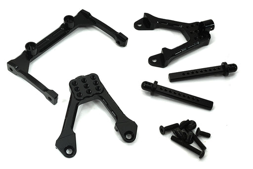 CNC Machined Front Chassis Brace, Shock Tower & Body Post Kit for Axial SCX-10