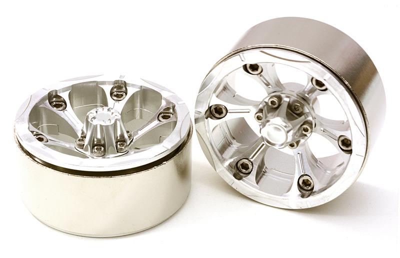 High Mass Beadlock Aluminum 1.9 Wheels Spoke-6 Type B for 1/10 Scale Crawler