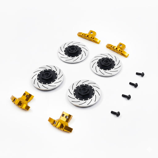 Caliper & Brake Disc Set for D4(Golden)