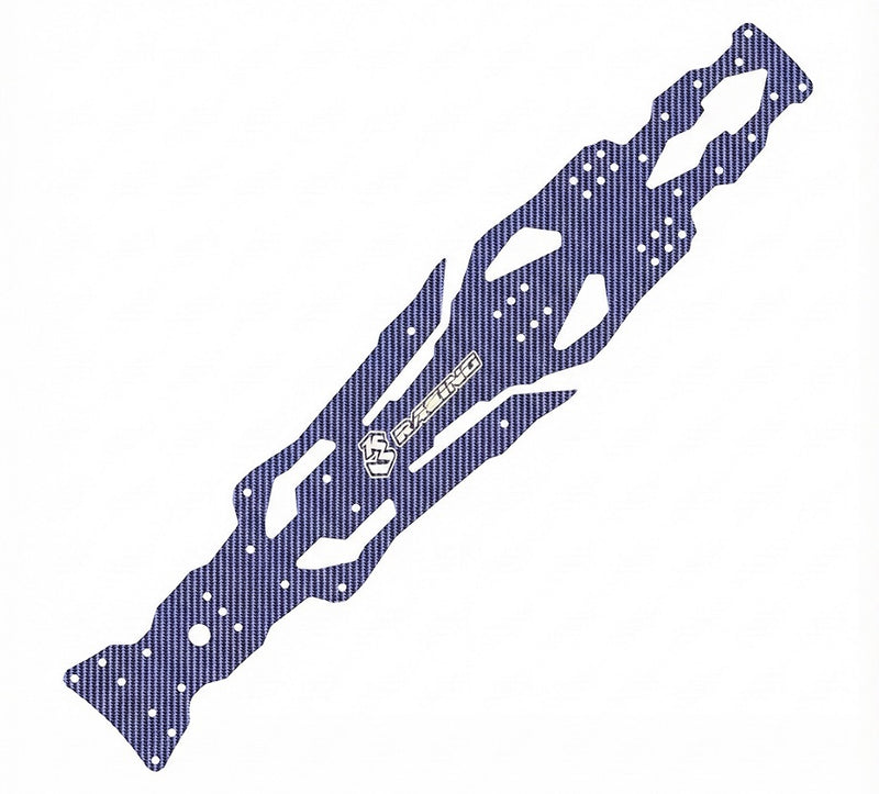 Carbon Graphite Main Chassis Blue Coloured For D6