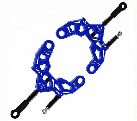 Aluminum Rear lower Arm Ver. 2 for Auper D6 BLUE