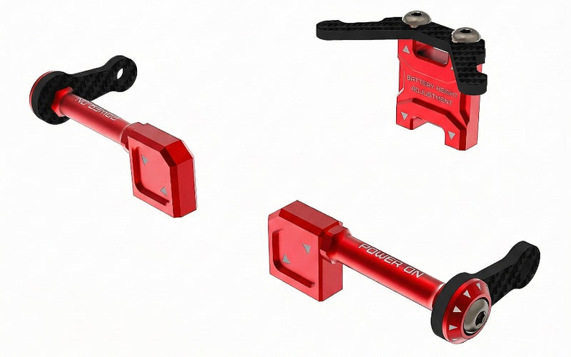 Aluminum Battery Tray for Auper D6 RED