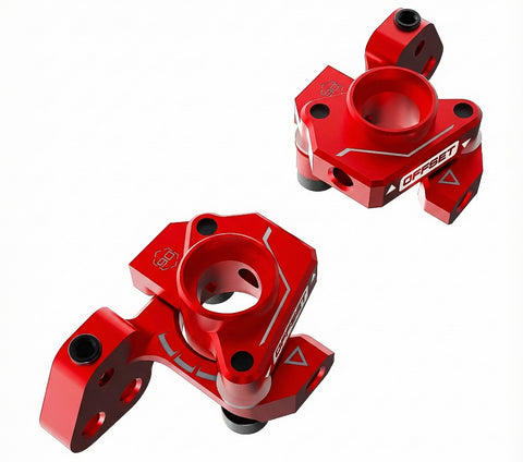 Aluminum KPI knuckle for Auper D6 RED
