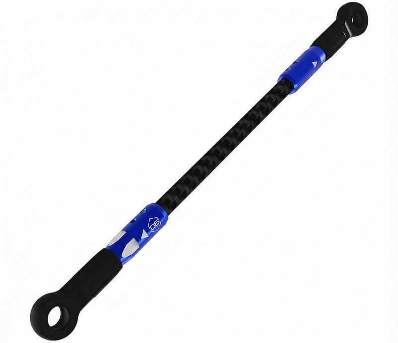 Steering C-FRP Turnbuckle 74mm for Auper D6 BLUE