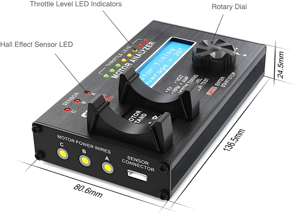 SkyRC Brushless Motor Tester Analyzer Tool (Sensored & Sensorless)