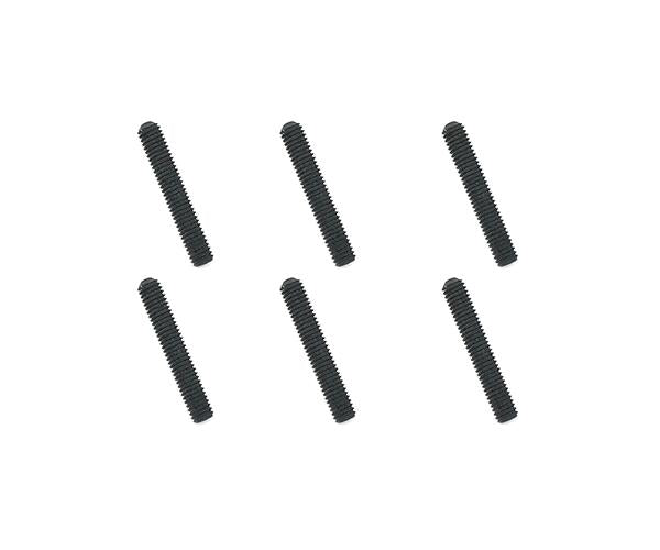 Square R/C M3 x 18mm Stainless Steel Set Screws, Black-Coated (6pcs)