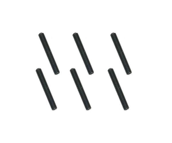 Square R/C M3 x 20mm Stainless Steel Set Screws, Black-Coated (6pcs)