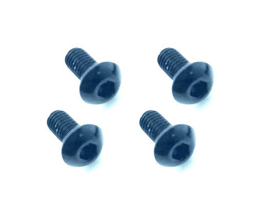 Square R/C M3 x 6mm Aluminum Button Head Hex Screws (Black) 4 pcs.