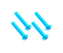 Square R/C M3 x 16mm Aluminum Button Head Hex Screws (Light Blue) 4 pcs.