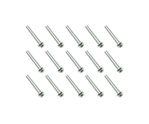 Square R/C M3 x 20mm Stainless Steel Button Head Hex Screws (15 pcs.)