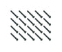 Square R/C M3 x 20mm Black Steel Button Head Hex Screws (20 pcs.)