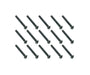 Square R/C M3 x 22mm Black Steel Button Head Hex Screws (15 pcs.)