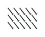 Square R/C M3 x 25mm Black Steel Button Head Hex Screws (15 pcs.)