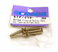 Square R/C M3 x 16mm Titanium Button Head Hex Screws (6 pcs.)