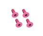 Square R/C M3 x 8mm Aluminum Flat Head Hex Screws (Red) 4 pcs.