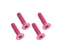 Square R/C M3 x 12mm Aluminum Flat Head Hex Screws (Red) 4 pcs.