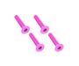 Square R/C M3 x 15mm Aluminum Flat Head Hex Screws (Pink) 4 pcs.