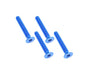 Square R/C M3 x 20mm Aluminum Flat Head Hex Screws (Blue) 4 pcs.