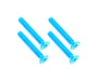 Square R/C M3 x 20mm Aluminum Flat Head Hex Screws (Light Blue) 4 pcs.