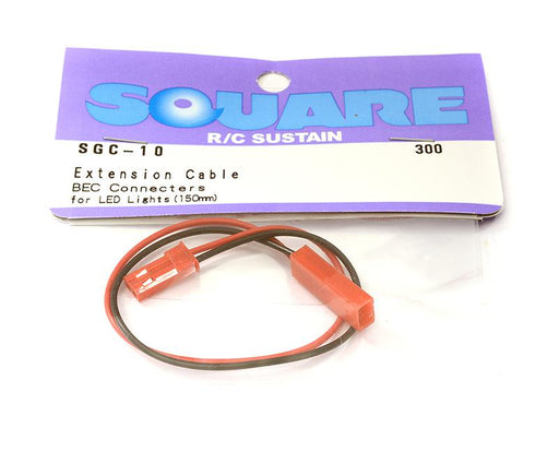 Square R/C Extension Cable (BEC Connectors) for LED Lights (150mm)