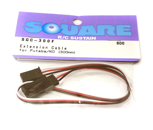 Square R/C Extension Cable (Small Servos) for Futaba/KO (300mm)