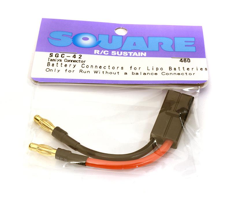 Square R/C Battery Connectors for LiPo Batteries (Tamiya JST-XH-type)