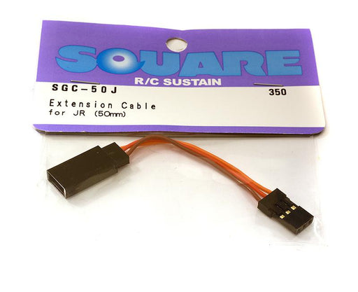 Square R/C Extension Cable for Sanwa/JR Type Plugs (50mm)