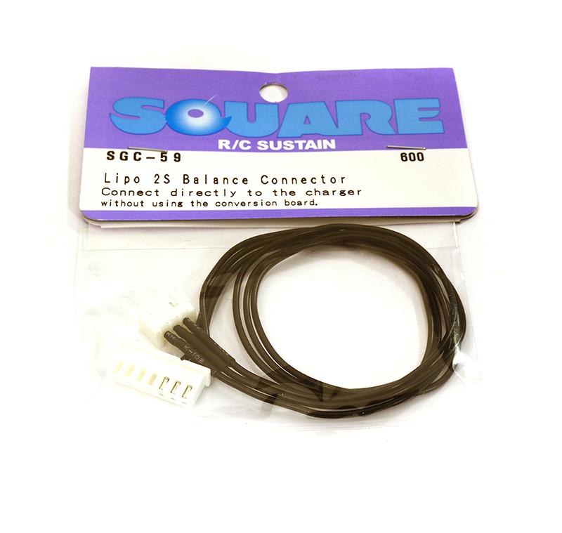 Square R/C LiPo 2S Balance Charge Connector (300mm)