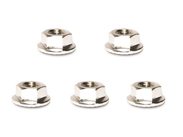 Square R/C M4 Aluminum Serrated Wheel Nuts (Silver) 4 pcs.