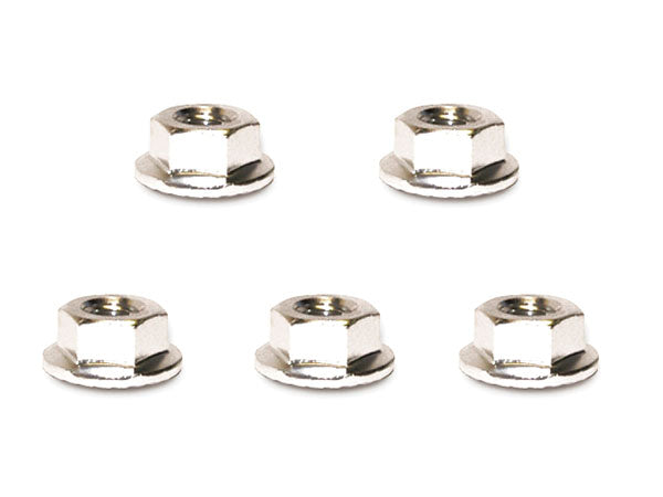 Square R/C M4 Aluminum Serrated Wheel Nuts (Silver) 4 pcs.