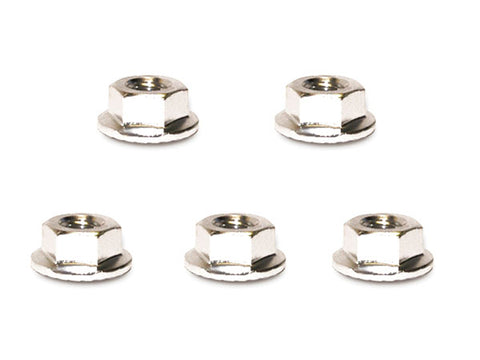 Square R/C M4 Aluminum Serrated Wheel Nuts (Silver) 4 pcs.