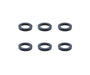 Square R/C Aluminum Collars, 6x4x1mm (Black) 6 pcs.