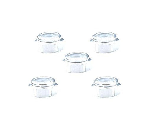 Square R/C 2mm Aluminum Lock Nuts (Silver) 5 pcs.