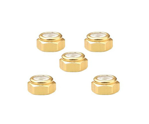 Square R/C 2mm Aluminum Lock Nuts, Thin-type (Blue) 5 pcs.