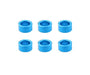 Square R/C Aluminum Collars, 6x4x3mm (Light Blue) 6 pcs.