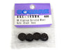 Square R/C M4 Aluminum Serrated Wheel Nuts. (Black) 4 pcs.