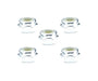 Square R/C 4mm Aluminum Lock Nuts (Silver) 5 pcs.