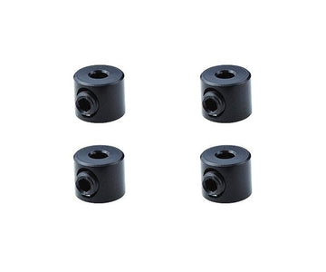 Square R/C 2mm Aluminum Linkage Stoppers (Black) 4 pcs.